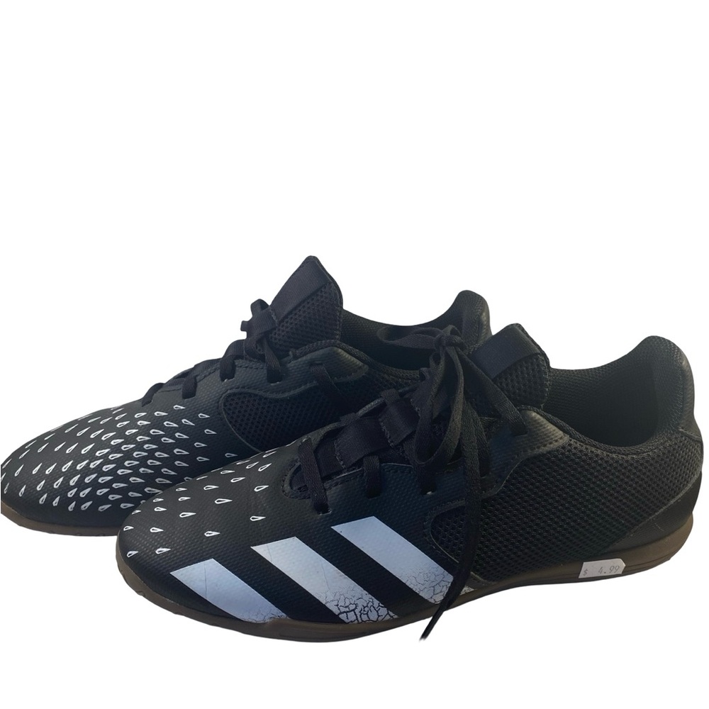 Adidas Black and White Athletic Indoor Soccer Shoes Men’s 6.5 or Women’s 7.5